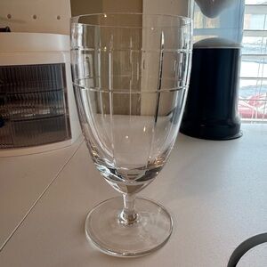 Lenox Staccato Iced Tea All Purpose Elegant Clear Glass Goblet